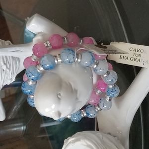 TWO stretch bracelets